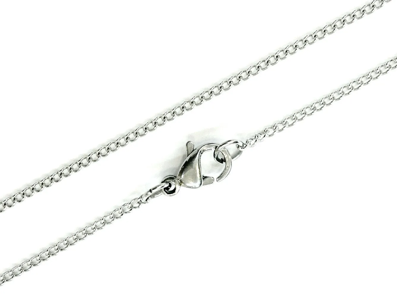 18" Stainless Steel Necklace, 1.4mm Curb Chain | 18" 不鏽鋼項鏈 1.4mm側身鏈