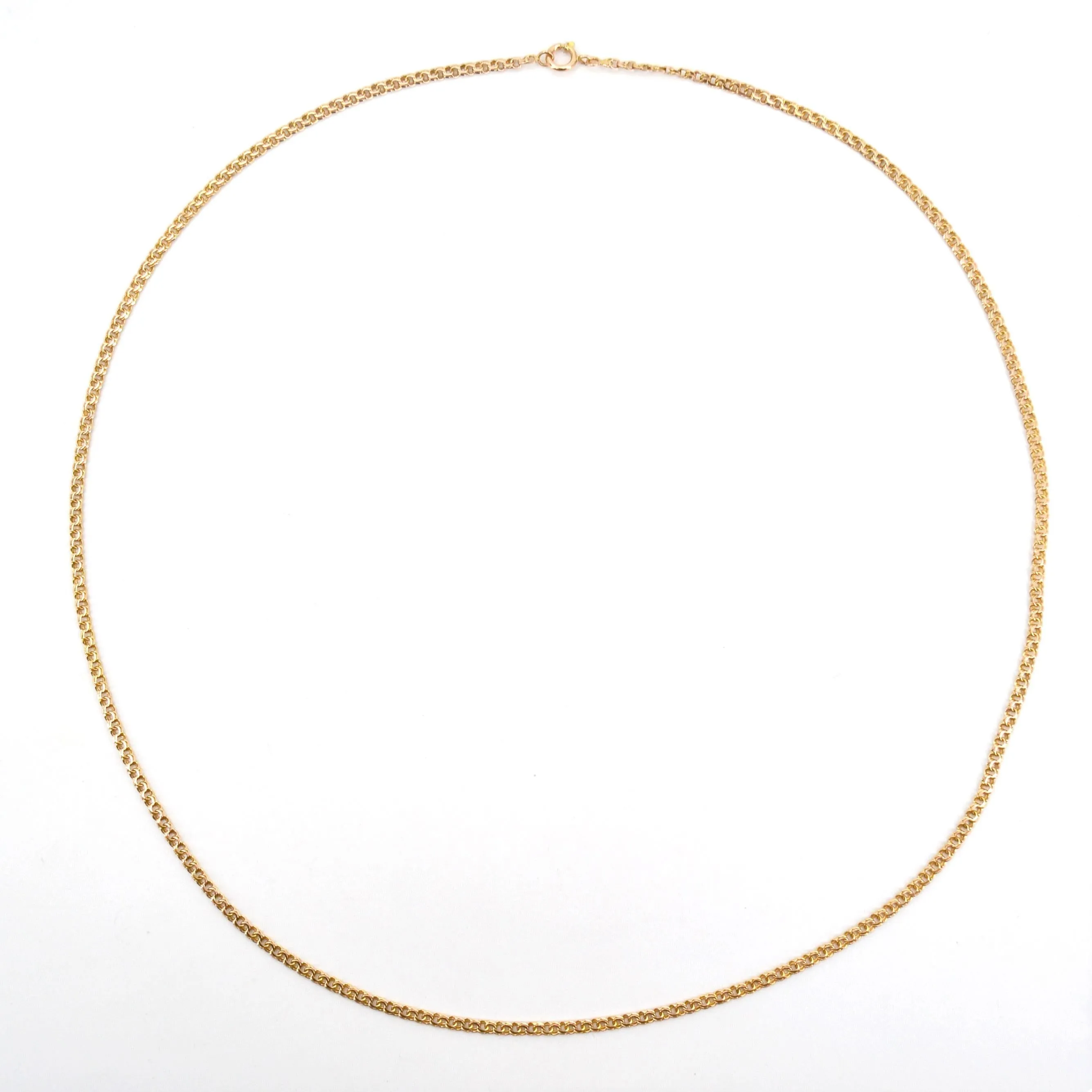 20th Century 18 Karat Rose Gold Double Jaseron Mesh Chain Necklace