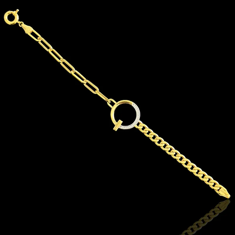 21K Solid Gold Bracelet