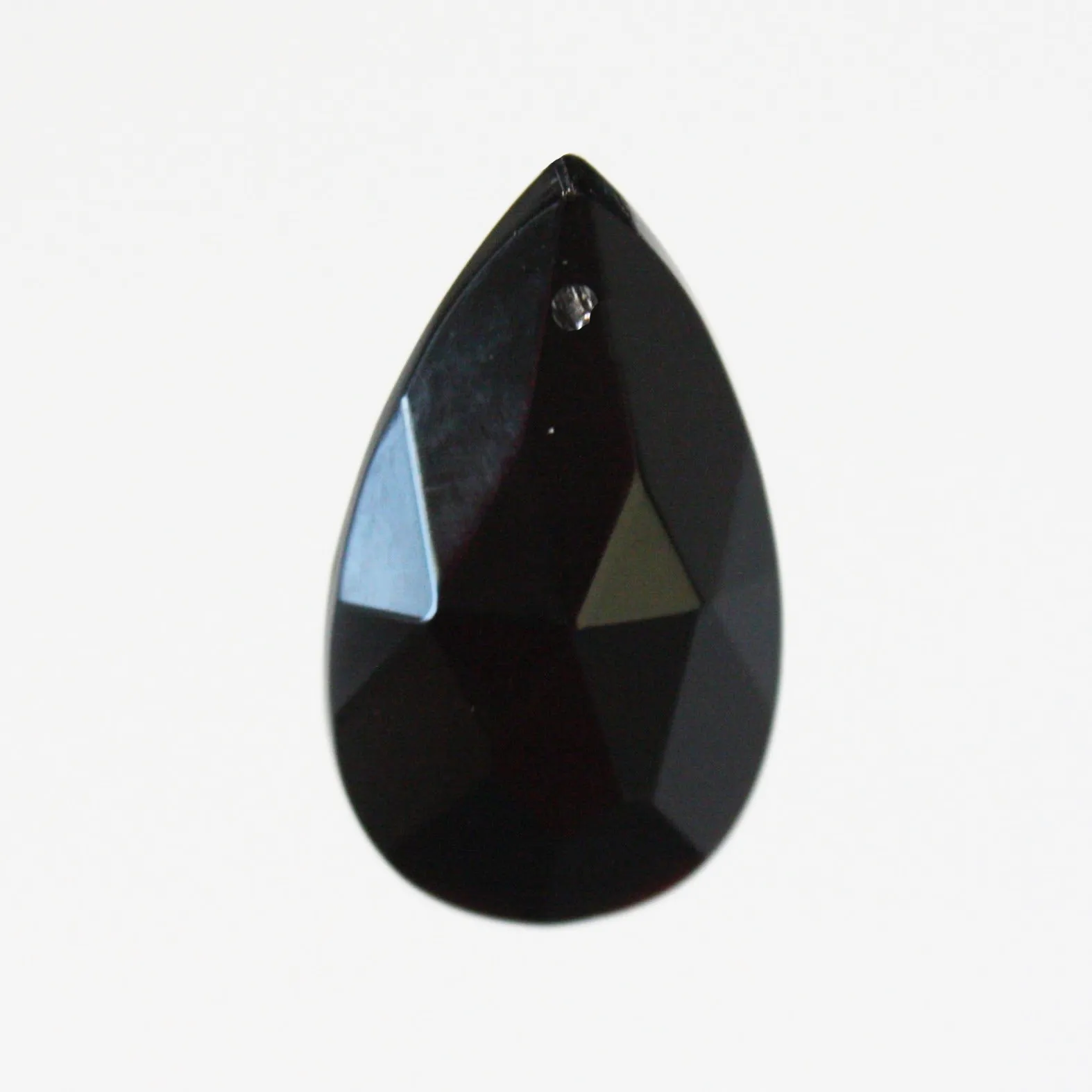 3" Colored Full Cut Teardrop, no top bead