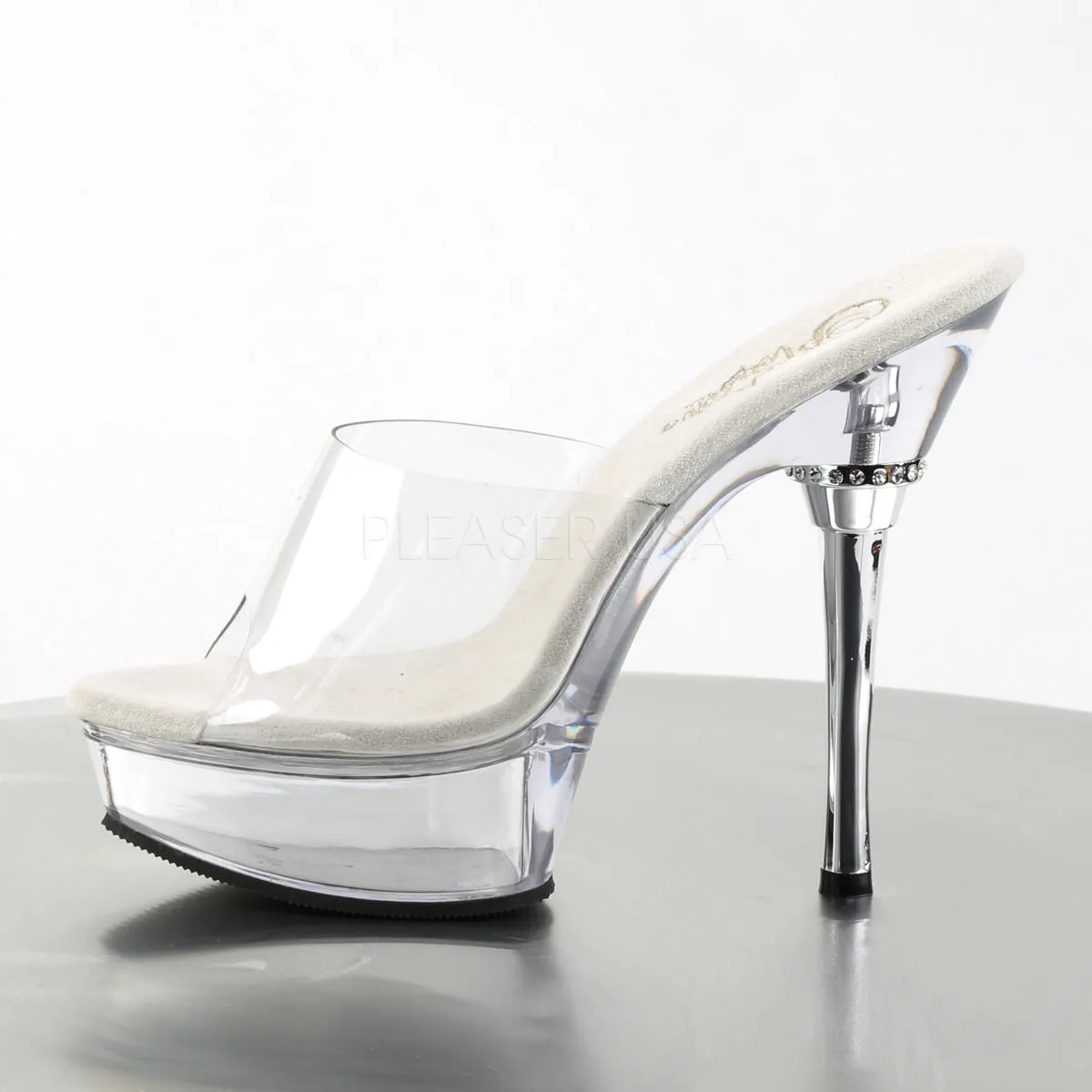 5 Inch Heel ALLURE-601 Clear