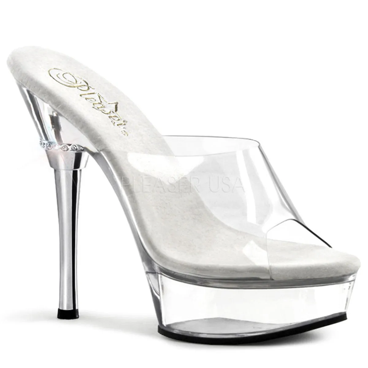 5 Inch Heel ALLURE-601 Clear