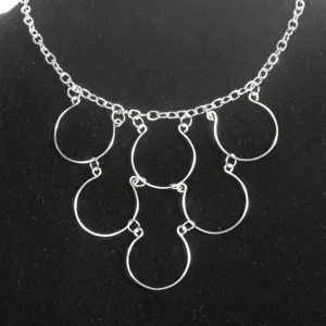 6-Loop, Hand-Shaped Wire Loop Necklace