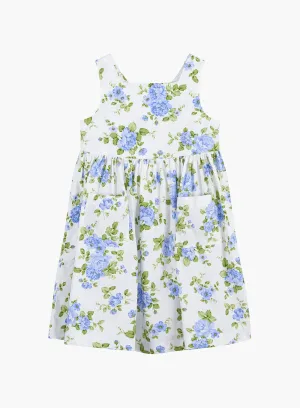 Adelina Summer Dress in Vintage Cornflower Rose