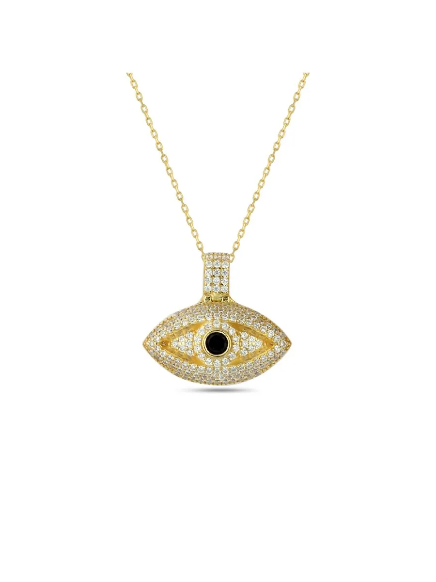 Alina Eye Necklace Gold