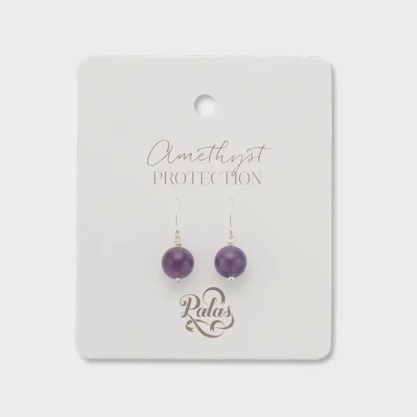 Amethsyt Healing Gem Earrings