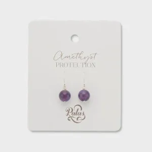 Amethsyt Healing Gem Earrings