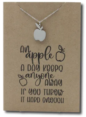 Apple Pendant & Chain - Card 495