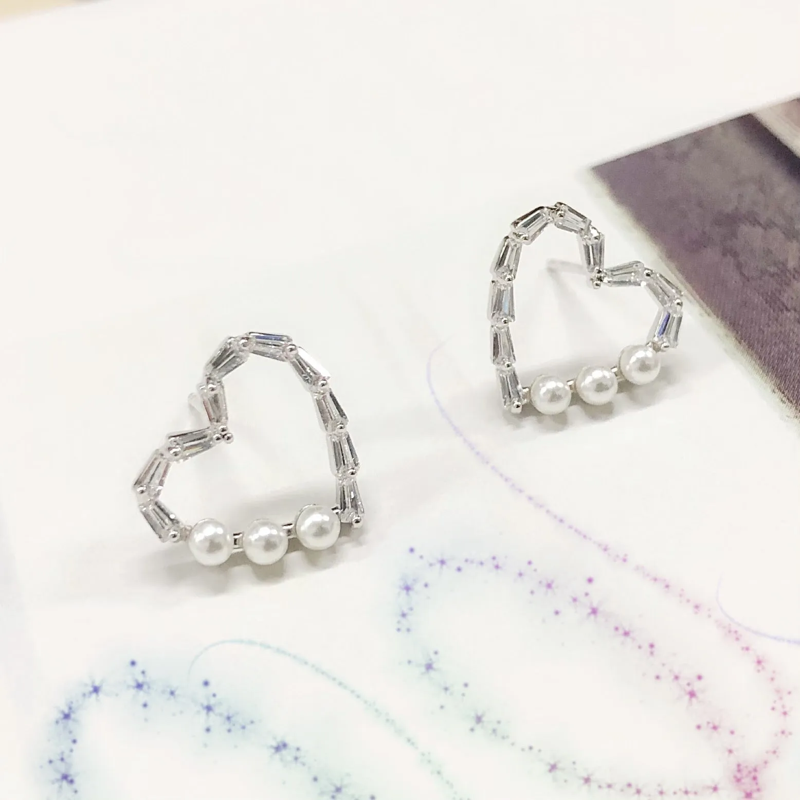 Audrey Heart Shaped Earrings