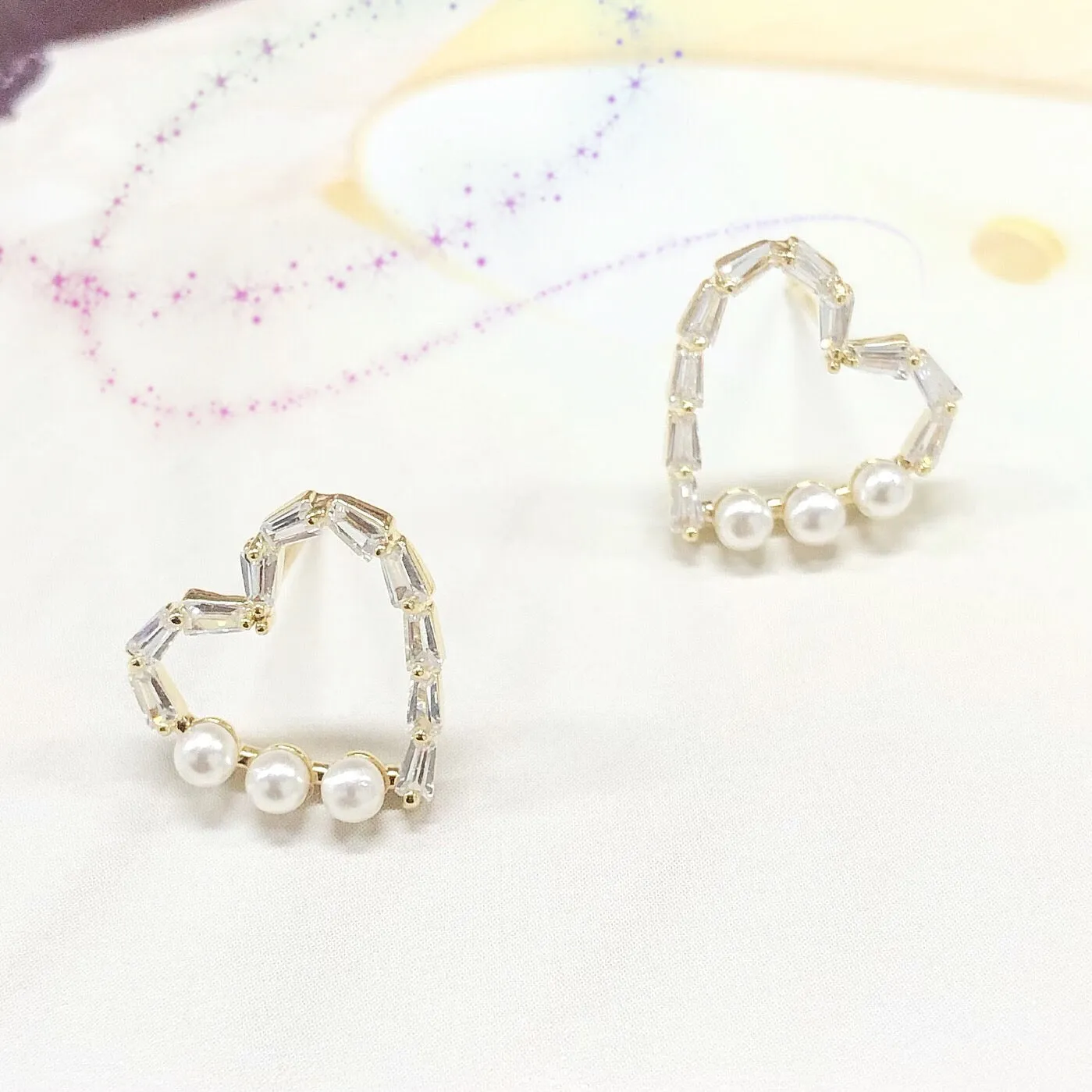 Audrey Heart Shaped Earrings