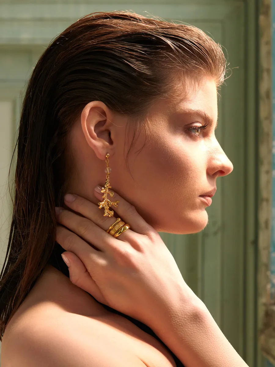 Aura Gold-Plated Silver Earrings