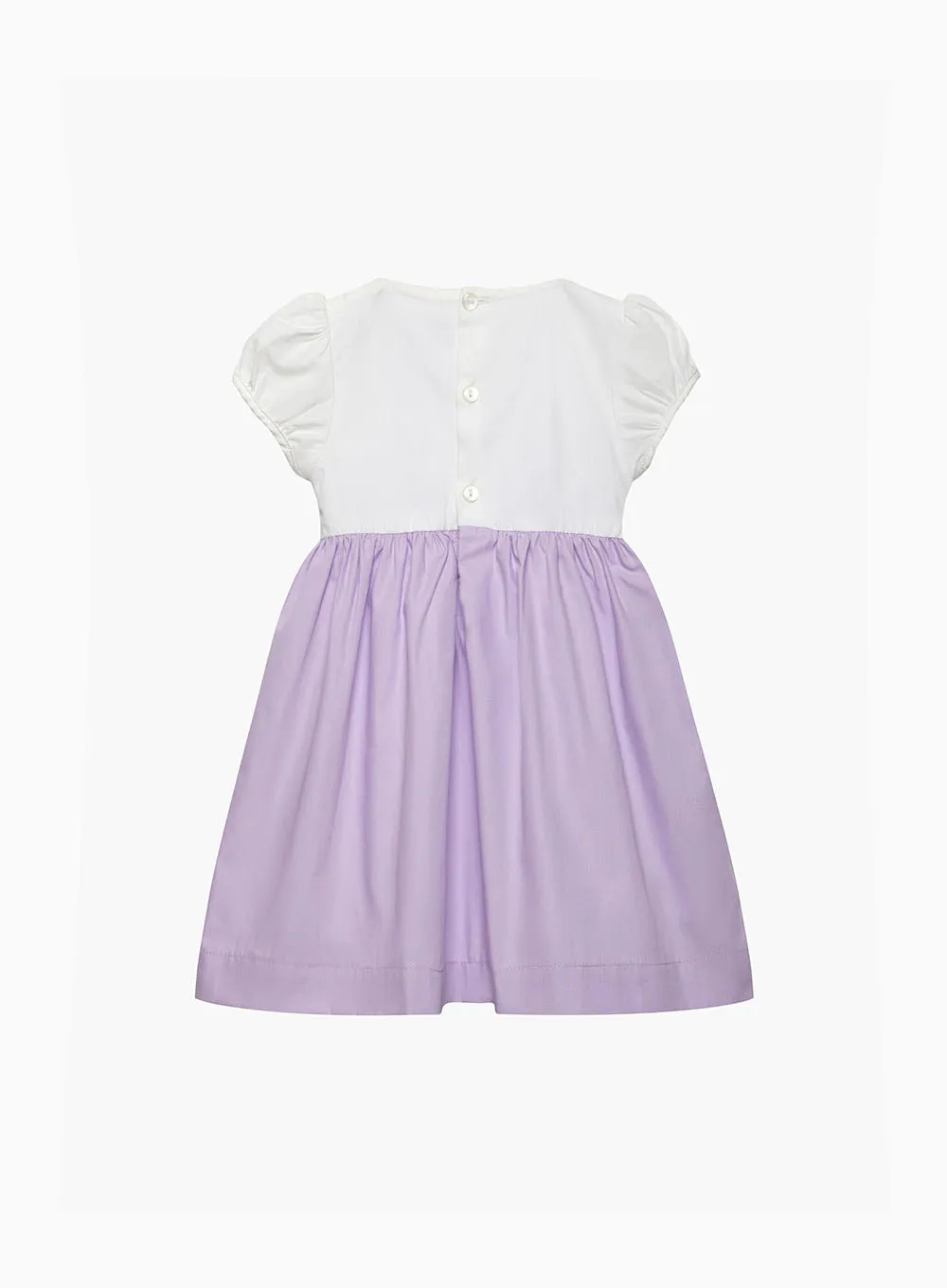 Baby Rose Hand Smocked Dress in Lilac