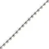 Ball chain 1.5mm metal silver plated (1m)