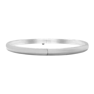 Bangle Bracelet with Smooth Design in Sterling Silver