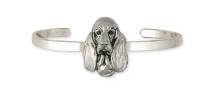 Basset Hound Bracelet Jewelry Sterling Silver Handmade Dog Bracelet BAS2-CB