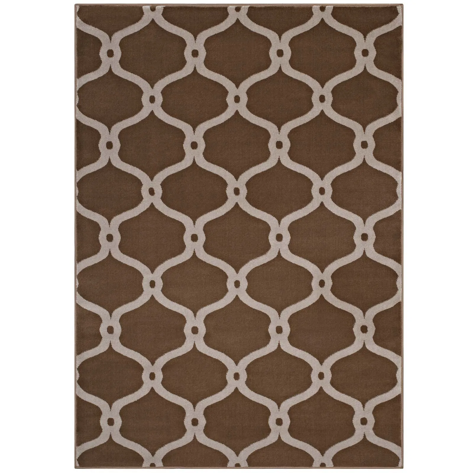 Beltara Chain Link Transitional Trellis Area Rug by Modway