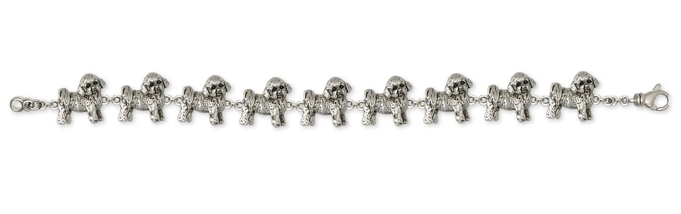 Bichon Frise Bracelet Jewelry Sterling Silver Handmade Dog Bracelet BF9-BR