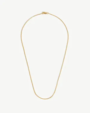 Box Link Chain Necklace | 18k Gold Vermeil