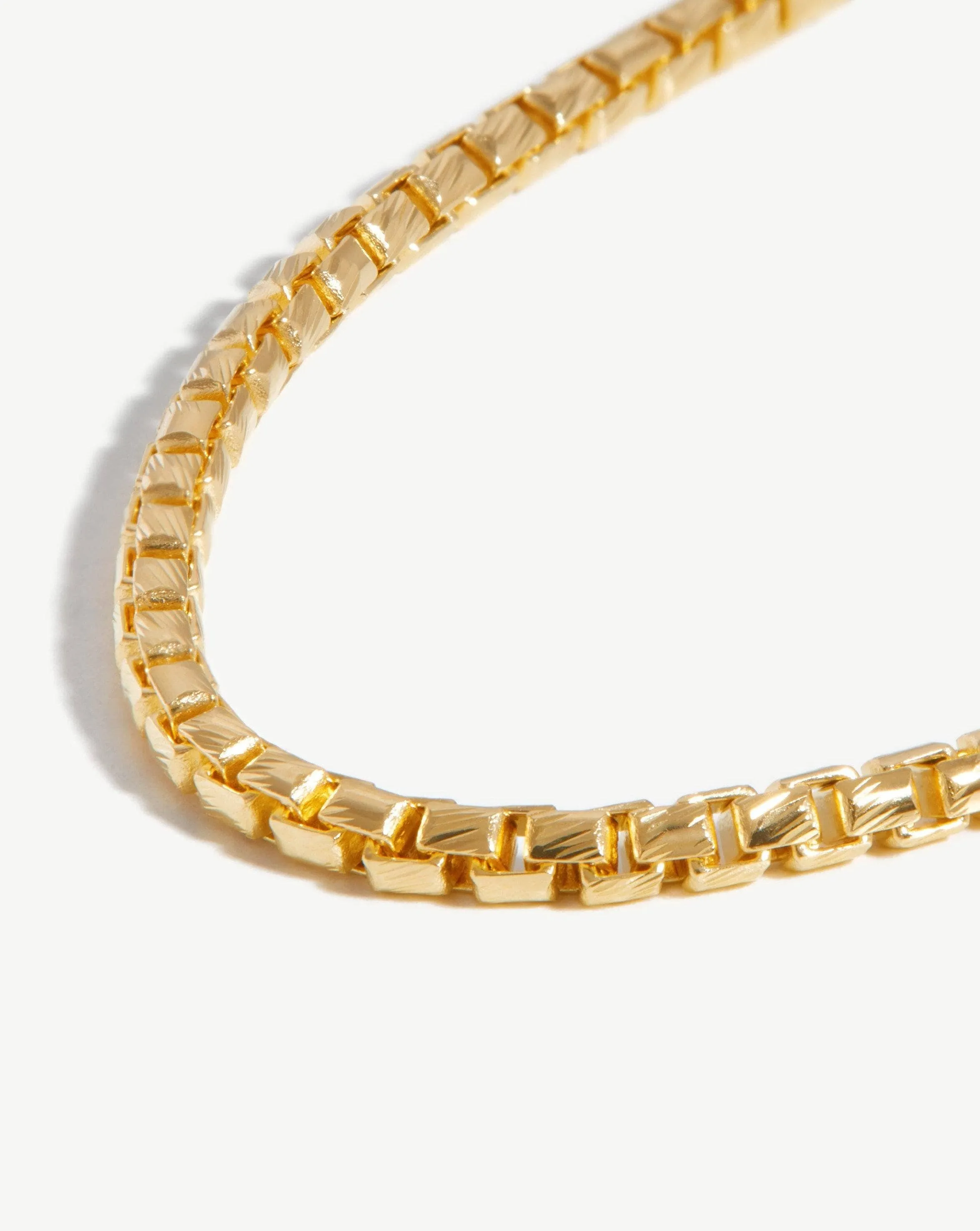 Box Link Chain Necklace | 18k Gold Vermeil