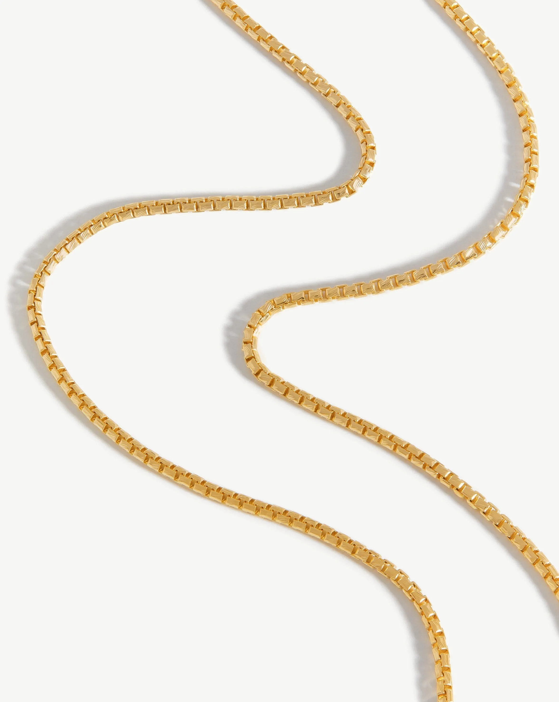 Box Link Chain Necklace | 18k Gold Vermeil