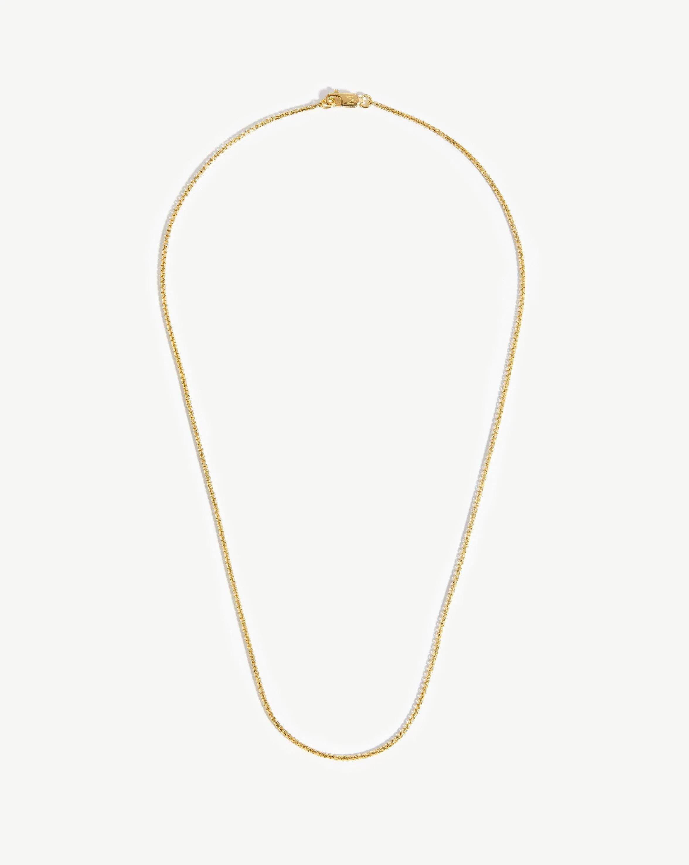 Box Link Chain Necklace | 18k Gold Vermeil