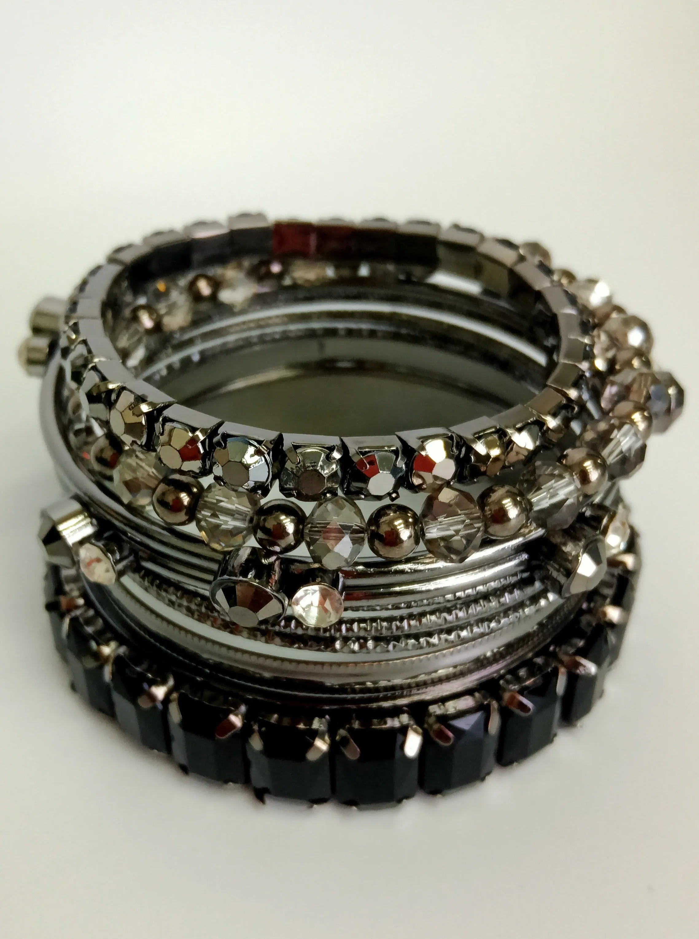 Carbonado Night Bracelet Set