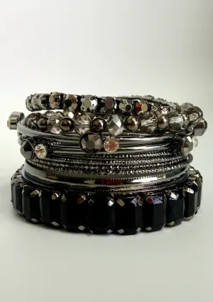 Carbonado Night Bracelet Set