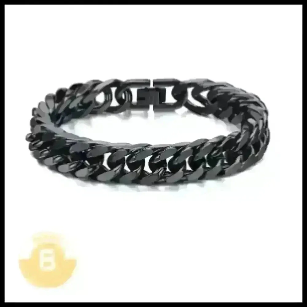 Casimiro Stainless Steel Cuban Chain Bracelet