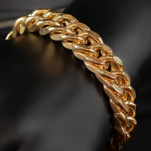 Casparo Stainless Steel Cuban Chain Bracelet