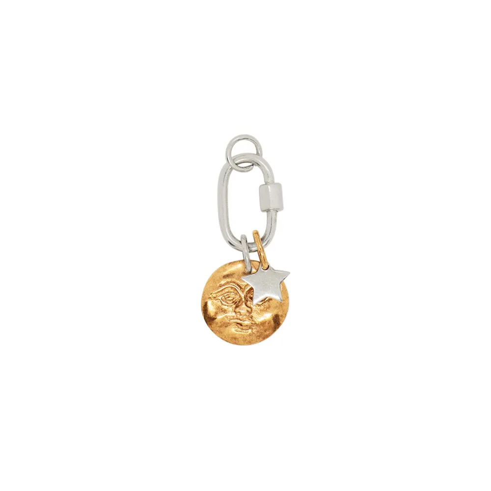 Charmed Carabiner Pendant Set - Moon & Star