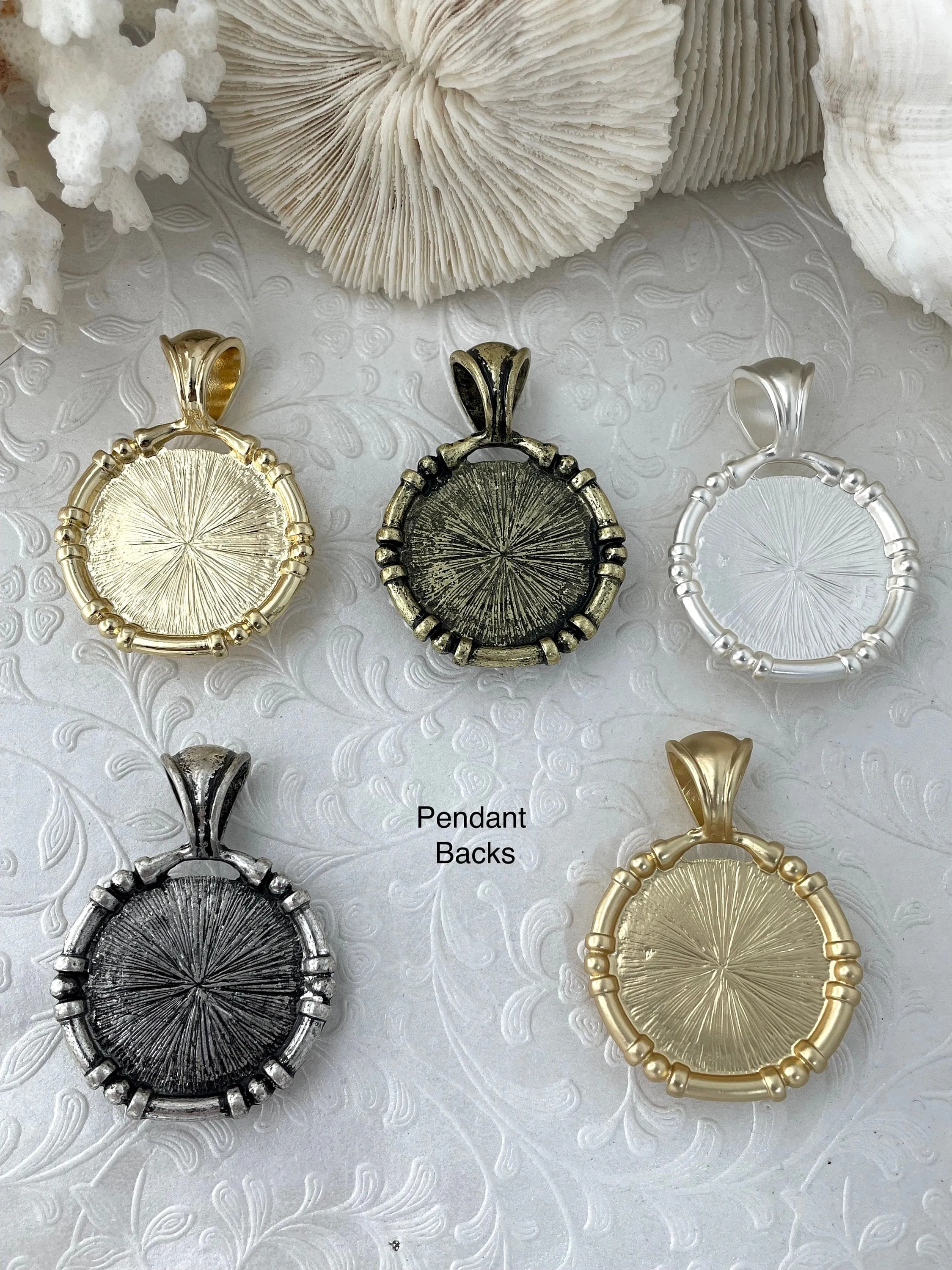 Clear Quartz Stone Pendant with Brass Bezel, Natural Stone Pendants, will come in a variety of patterns, 5 bezel colors, Fast Ship