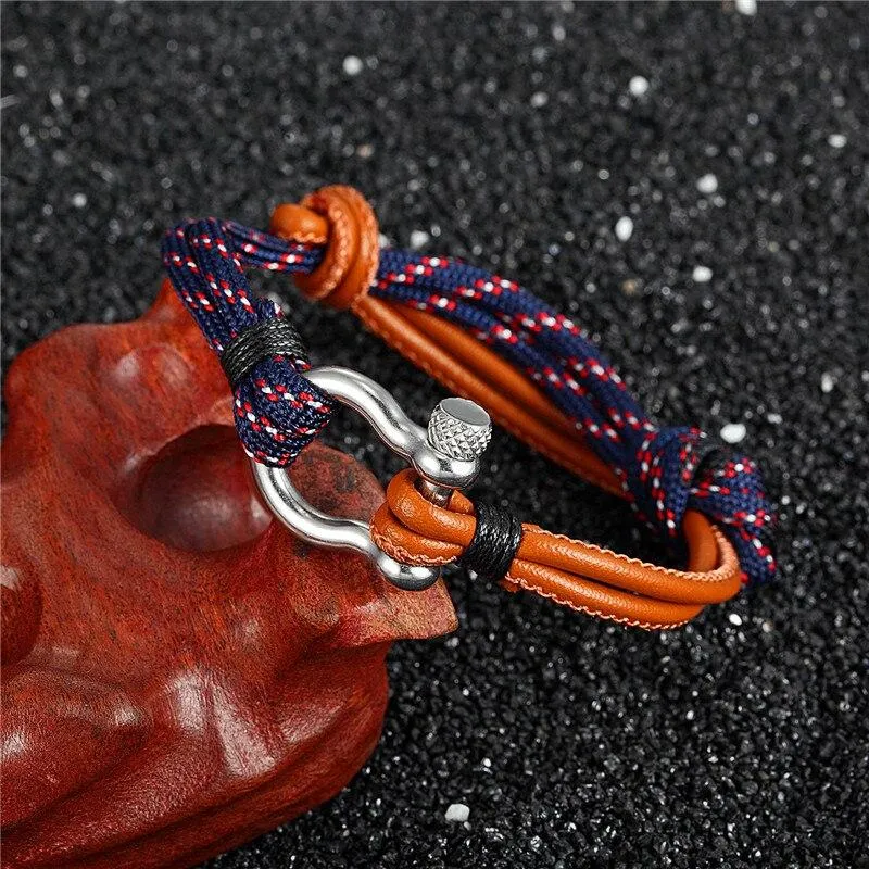 Domenico Leather Rope Bracelet