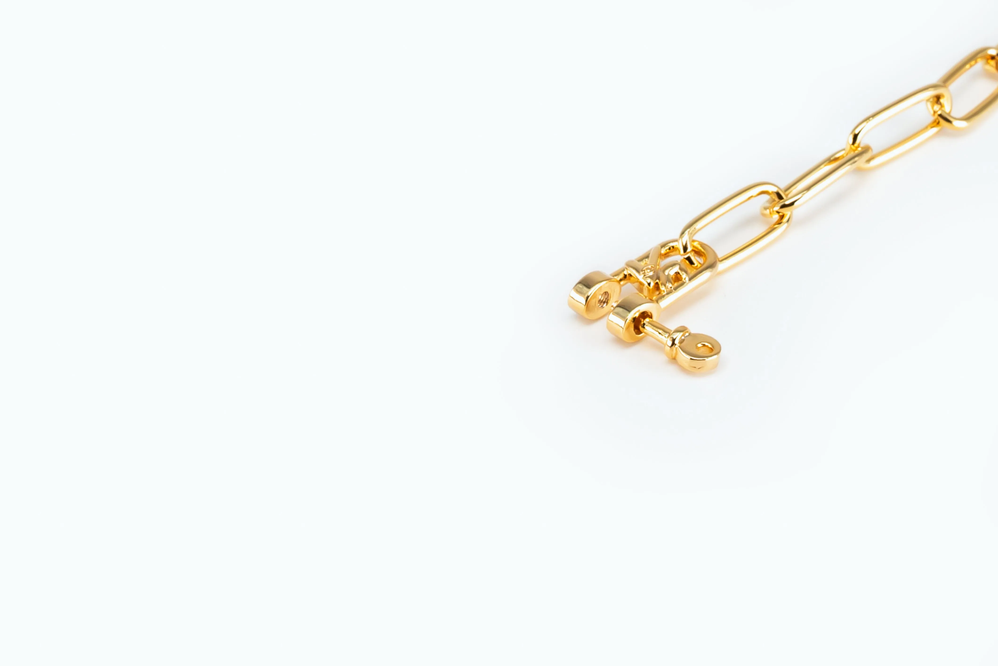 Electro Signature Chain Bracelet Gold Papaya