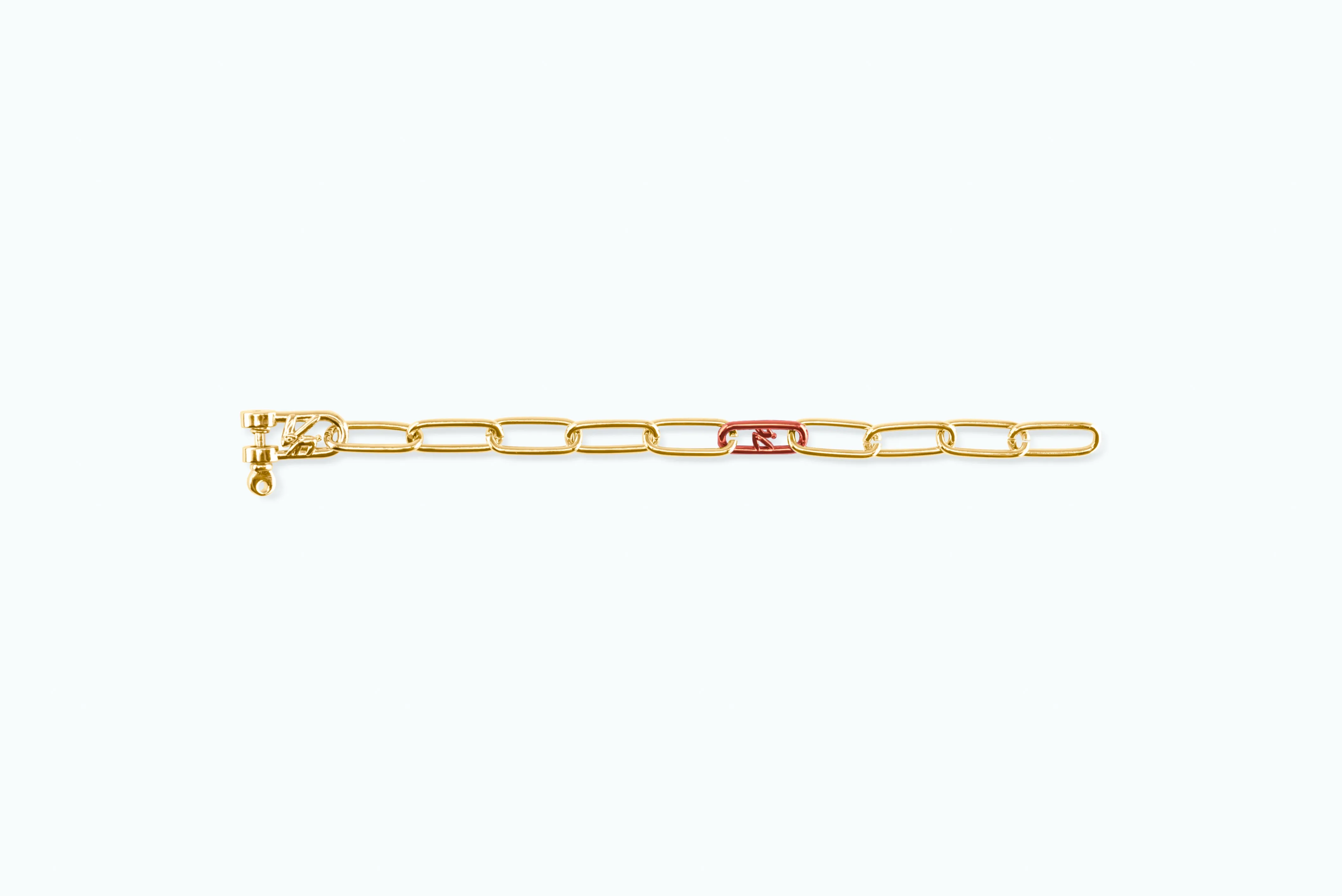 Electro Signature Chain Bracelet Gold Papaya