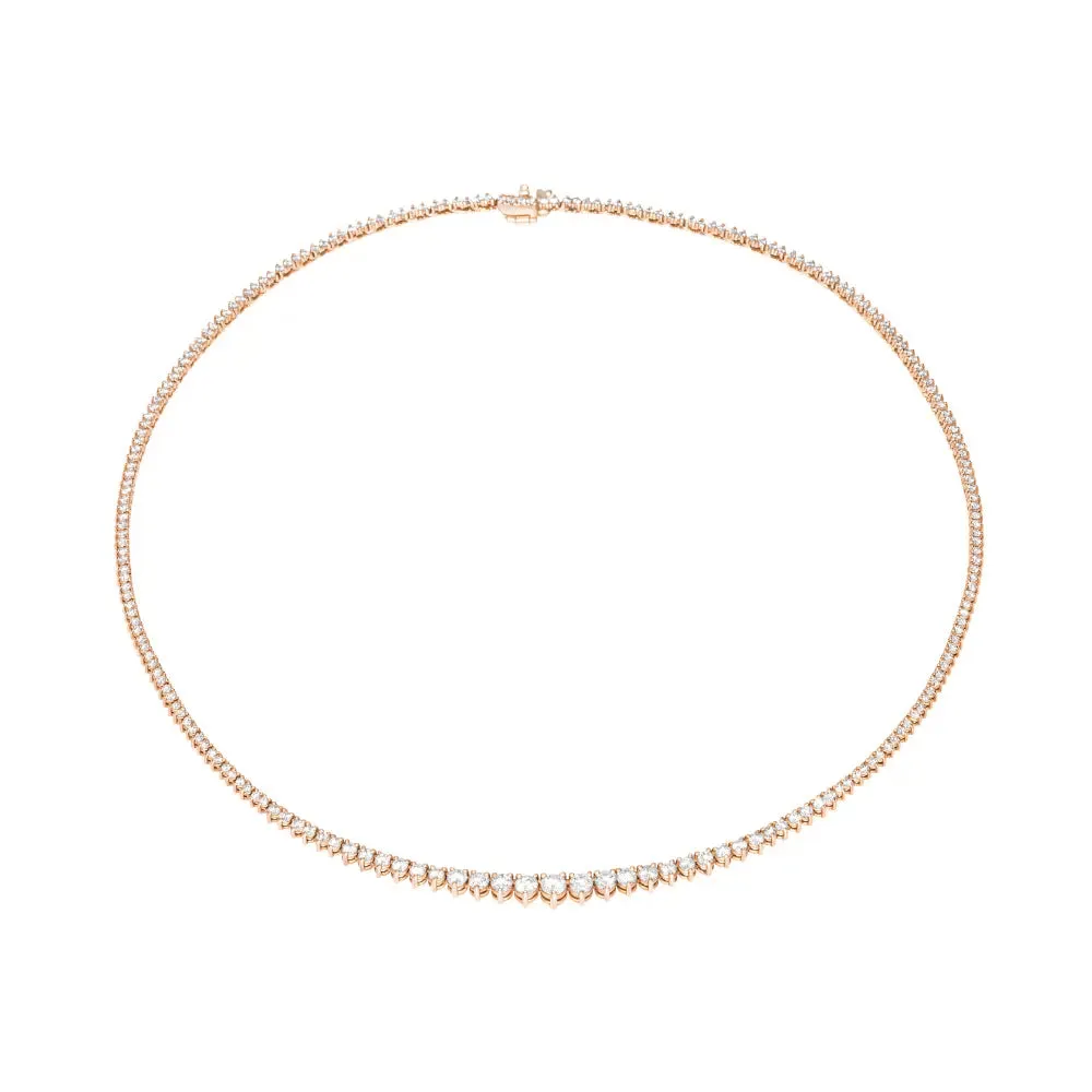 Eloah Graduated Diamond Tennis Necklace