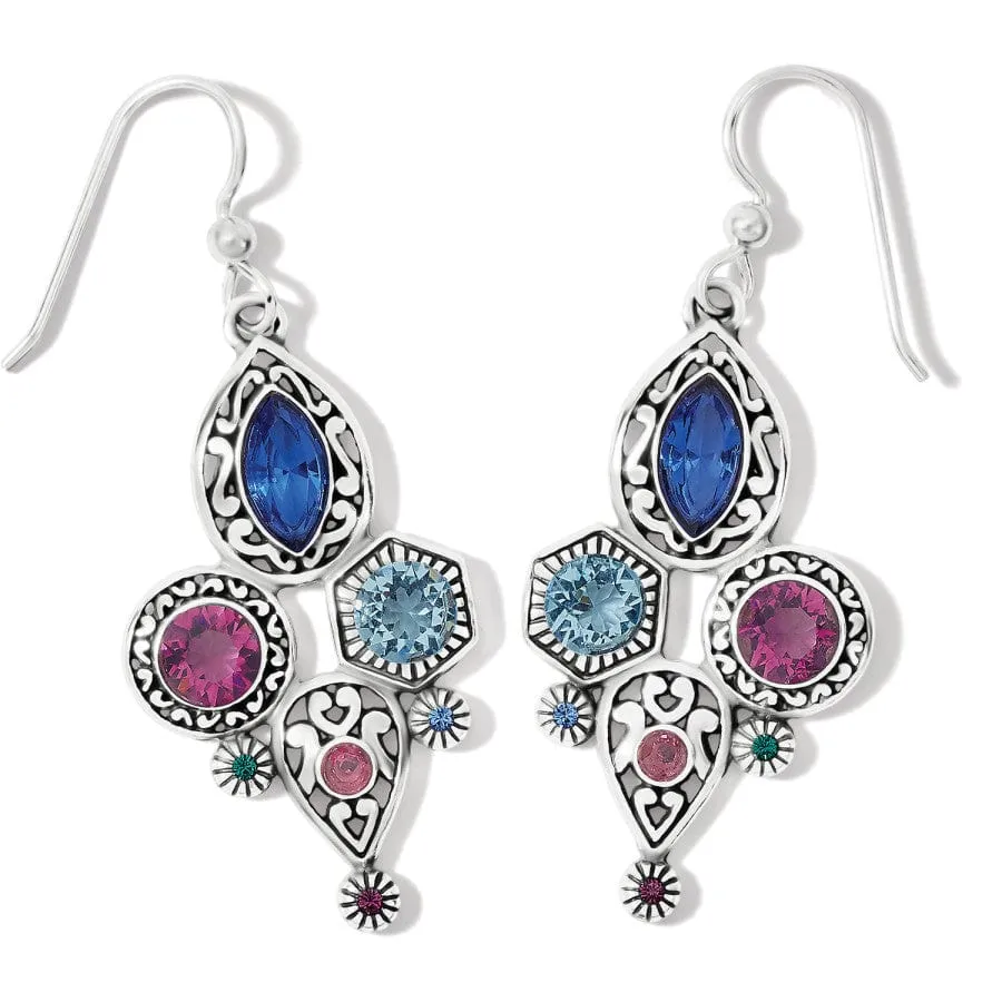 Elora Gems Cubist French Wire Earrings