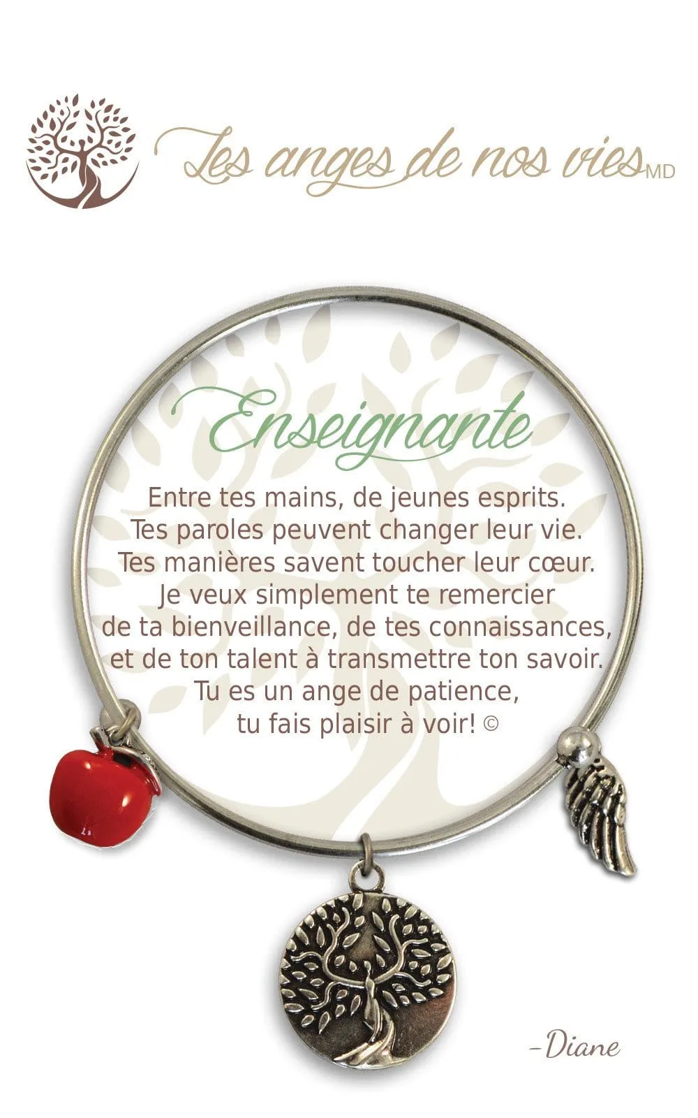 Enseignante: Charm Bracelet