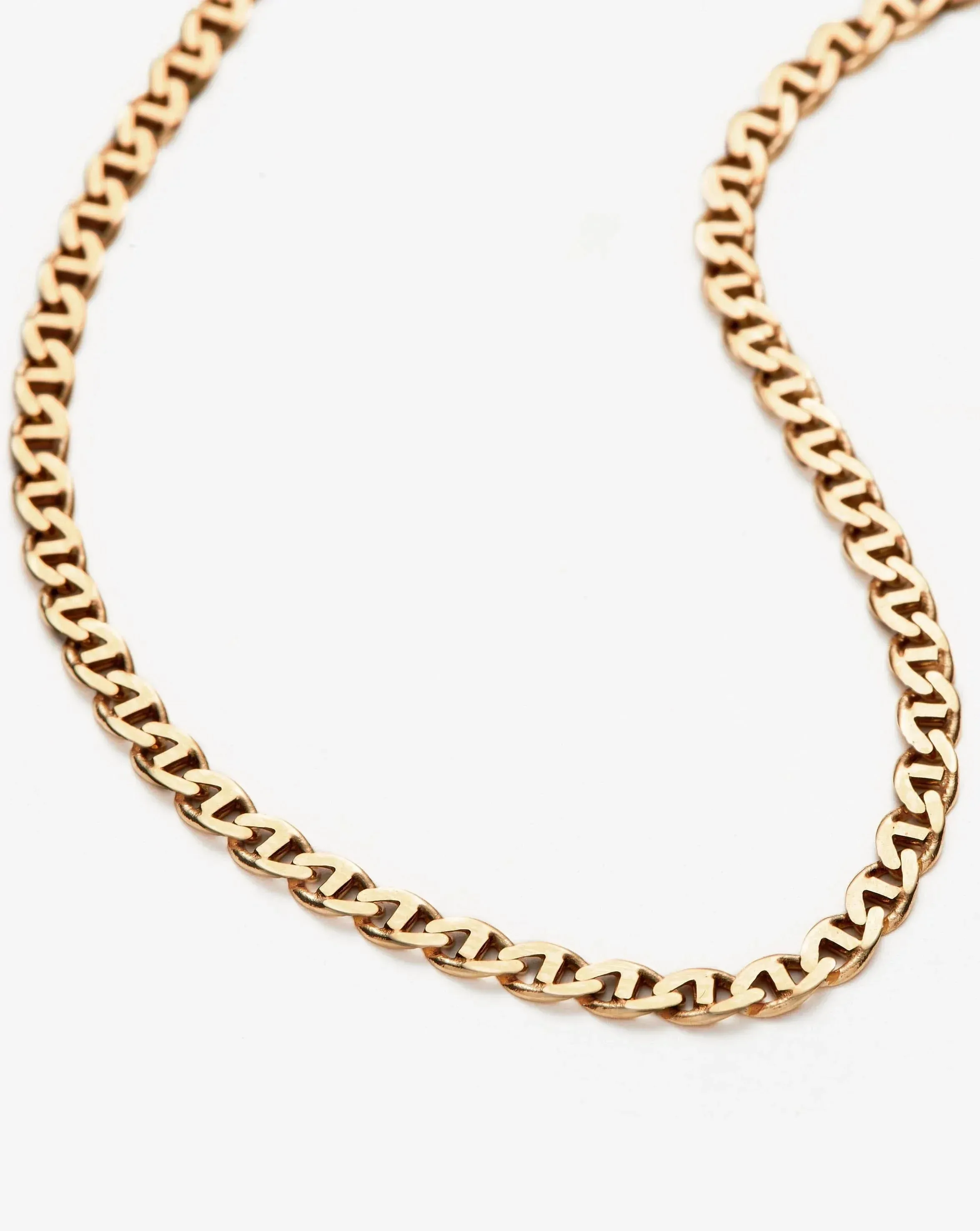 Fine Flat Mariner Chain Necklace