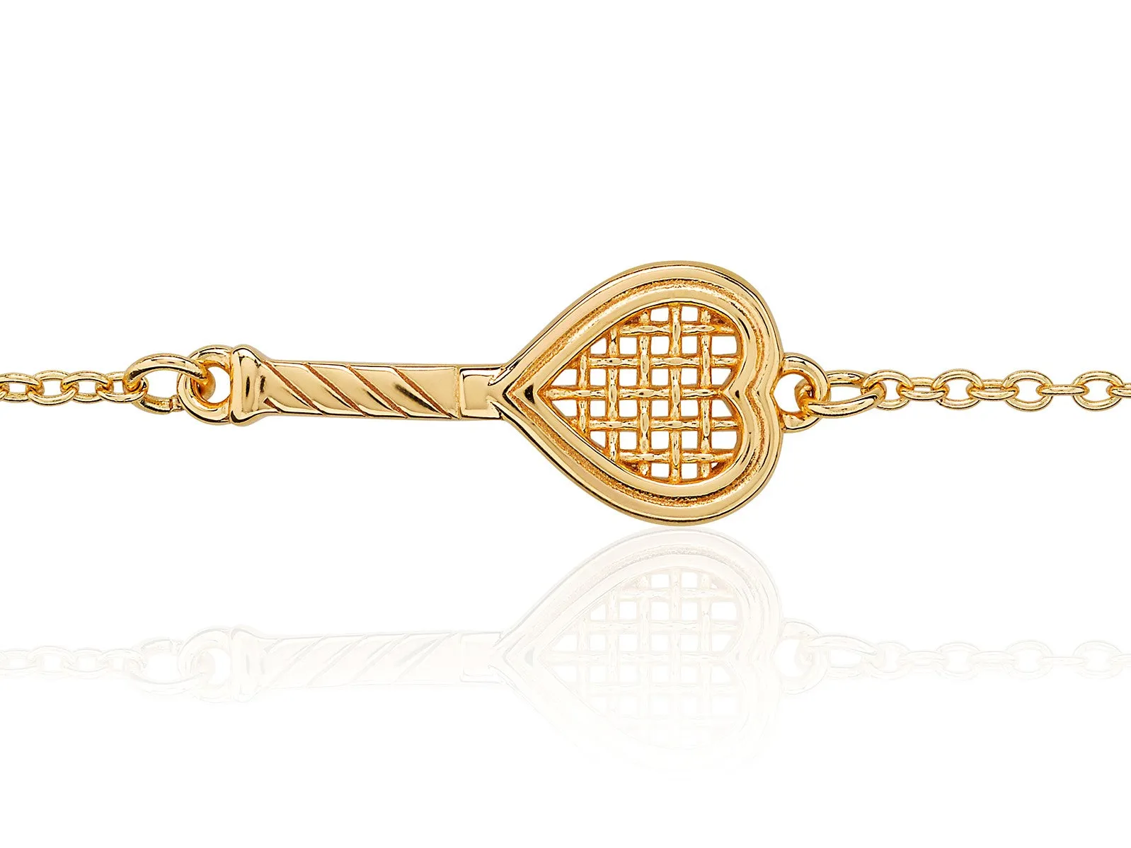 Heart Racquet Bracelet