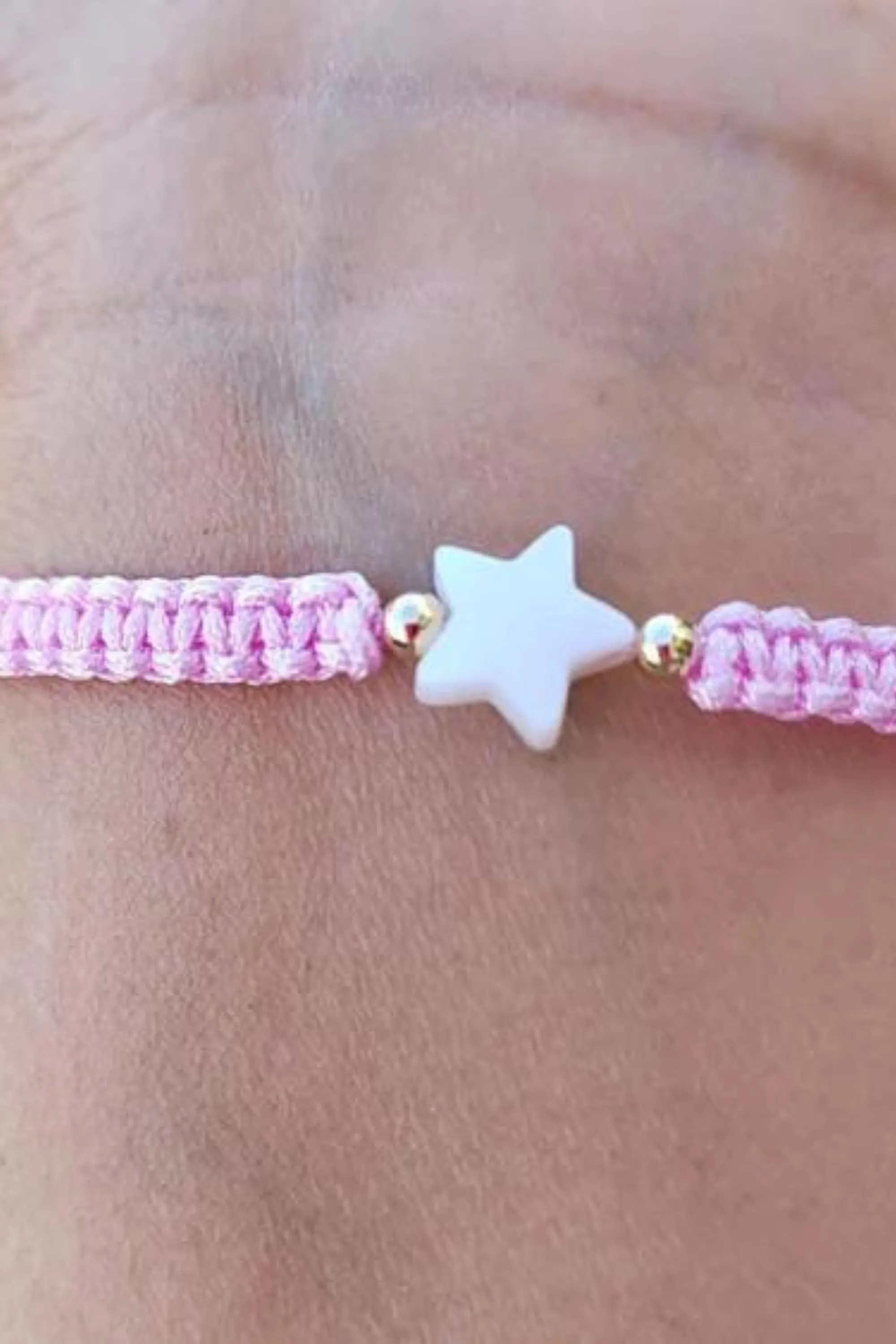 Kids - Heart - Mother of Pearl Citron Bracelets - Pink Lemonade