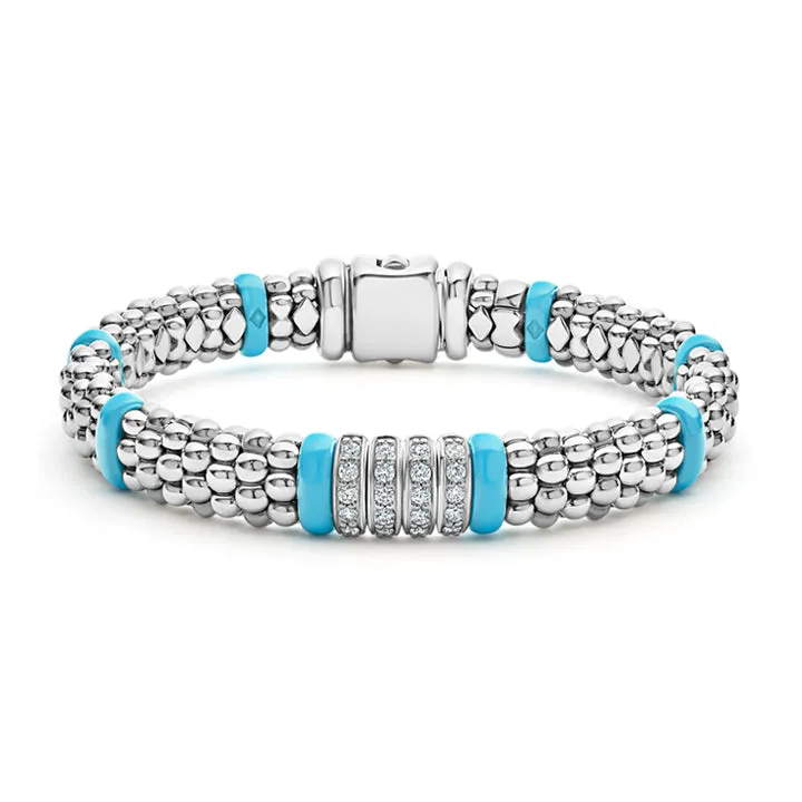 Lagos Blue Caviar Diamond Caviar Bracelet - 05-81336-CT7