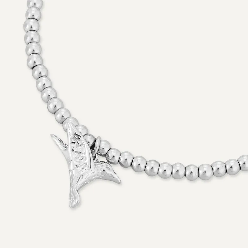 Memories: "BIRDS OF A FEATHER…" | Bird Bracelet | White Gold-Plated