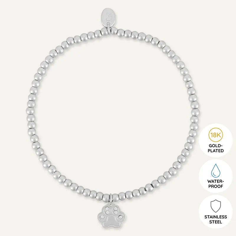 Memories: "CATS…" | Cat Bracelet | White Gold-Plated