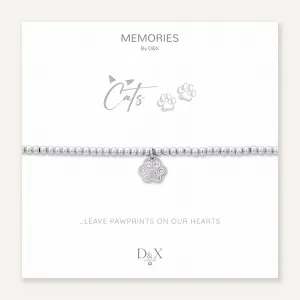 Memories: "CATS…" | Cat Bracelet | White Gold-Plated