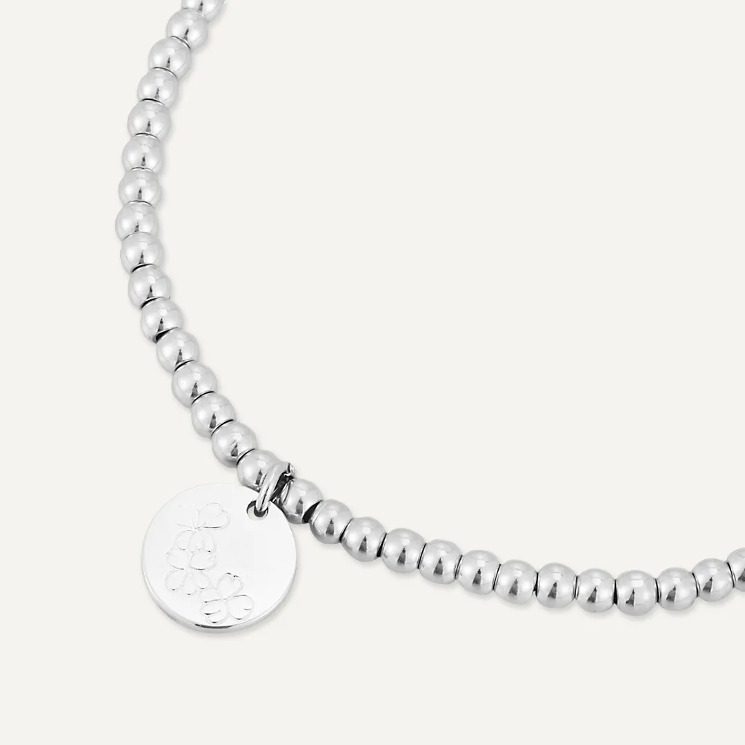 Memories: "FEBRUARY" | Violet Bracelet | White Gold-Plated