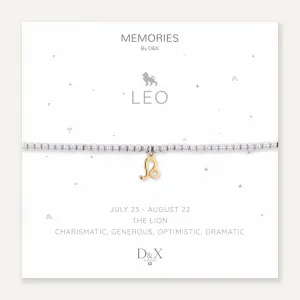 Memories: "LEO" | The Lion Bracelet | White Gold & 18K Gold-Plated