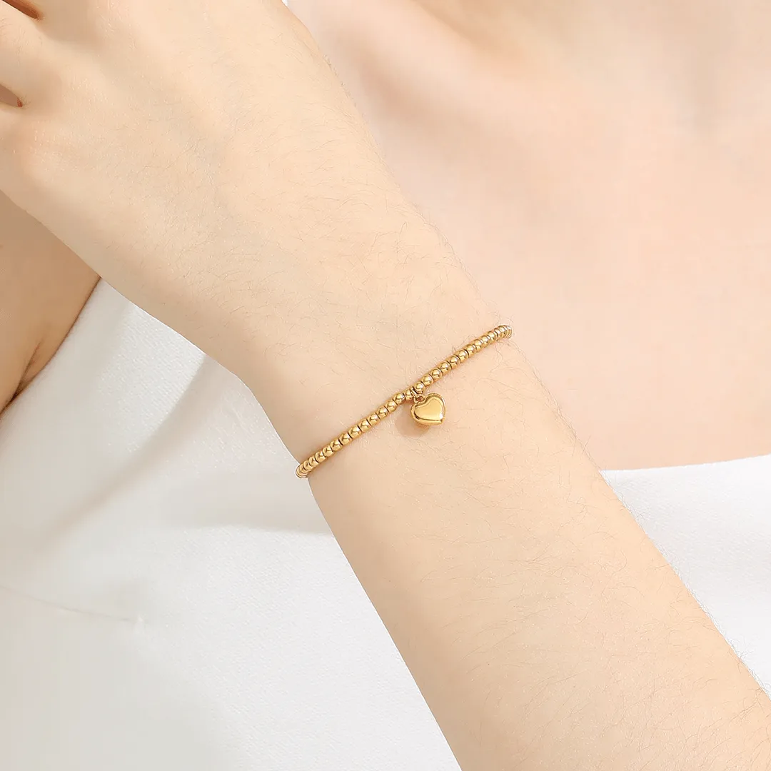 Memories: "LOVELY NIECE" | Heart Bracelet | 18K Gold-Plated