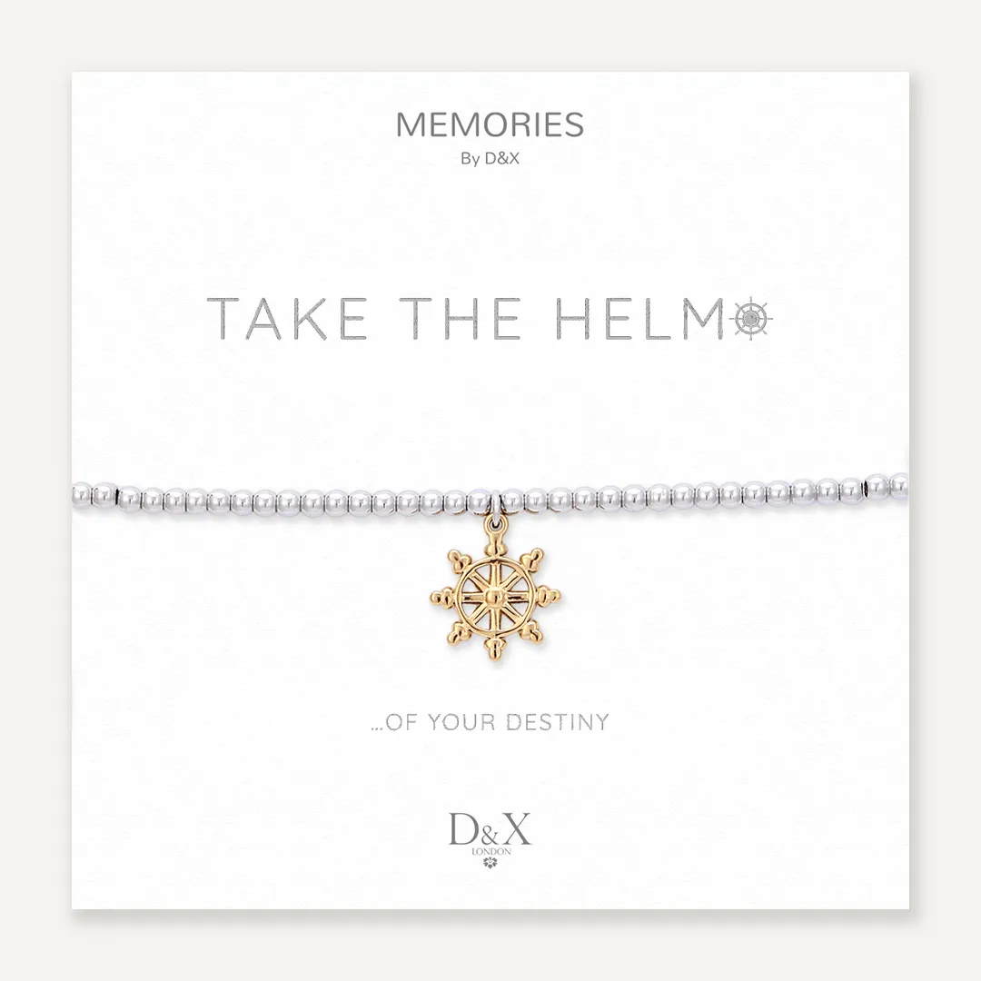 Memories: "TAKE THE HELM…" | Helm Bracelet | White Gold & 18K Gold-Plated