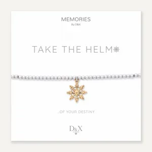 Memories: "TAKE THE HELM…" | Helm Bracelet | White Gold & 18K Gold-Plated