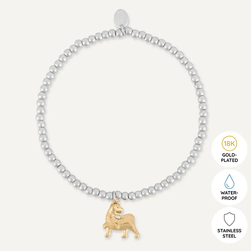 Memories: "YEAR OF THE TIGER" | Tiger Bracelet | White Gold & 18K Gold-Plated